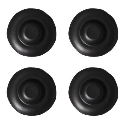 Conjunto De Pratos Para Massa/risoto 04 Peças Orgânico Preto Matte Porto Brasil