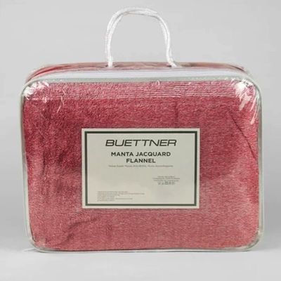 Manta Buettner Casal Microfibra Urban Flannel Jacquard 2,20mx2,40 Vermelho