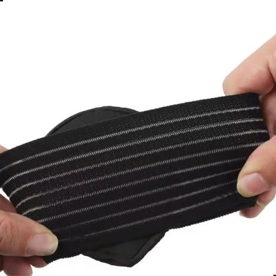 Par Palmilha Ortopédica Arco Plantar Apoio Almofadas Absorve Impacto Suporte Anatômico Único / Preto