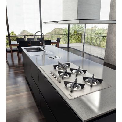 LIXEIRA TRAMONTINA DE EMBUTIR 5L CLEAN SQUARE EM AÇO INOX 94518/205