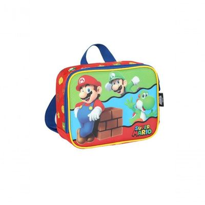 Lancheira Mario Bros Vermelho - único Vermelho