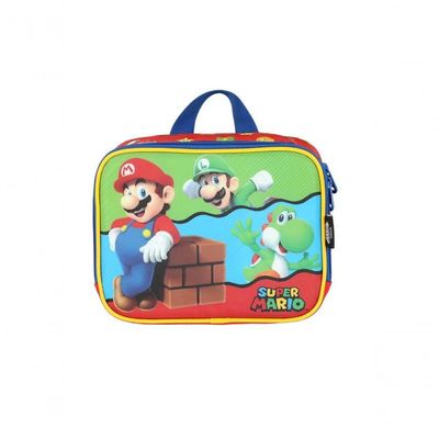 Lancheira Mario Bros Vermelho - único Vermelho