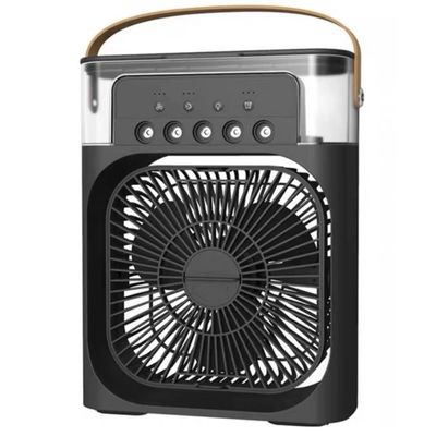 Mini Ventilador Climatizador De Ar Com Reservatorio Água Preto