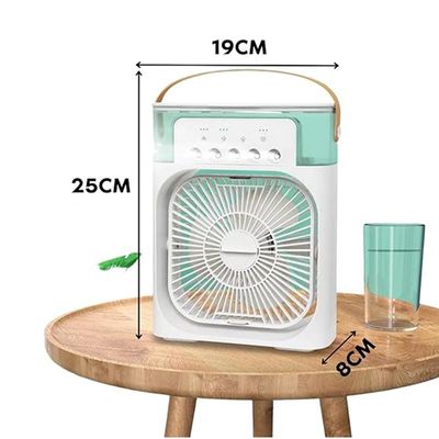 Mini Ventilador Climatizador De Ar Com Reservatorio Água Preto