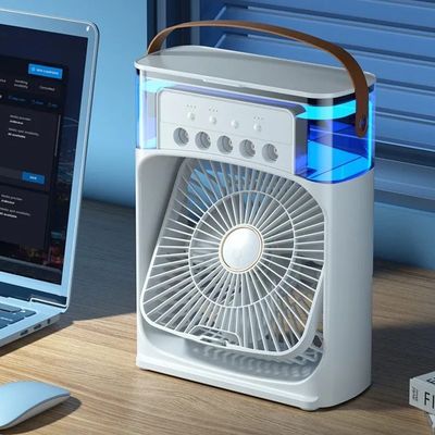Mini Ventilador Climatizador De Ar Com Reservatorio Água Preto