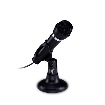 Microfone de Mesa Studio Max Black P2 3.5 mm - Maxprint