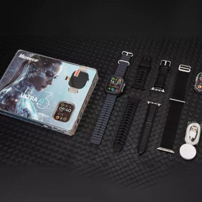 Smartwatch Ultra 3 AI 5G AMOLED 2GB/16GB c/ Chip, GPS e WiFi Preto