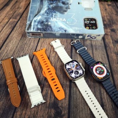 Smartwatch Ultra 3 AI 5G AMOLED 2GB/16GB c/ Chip, GPS e WiFi Preto