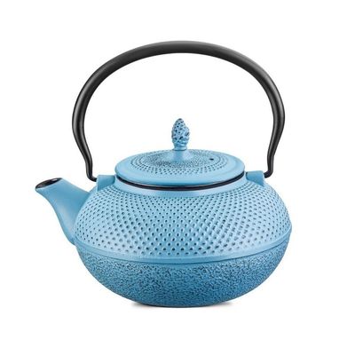 Chaleira de Ferro Azul Com Cesto De Inox l MTA 8182