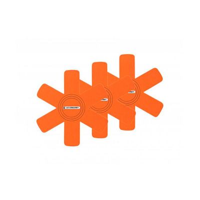 SET 3 PROTETORES DE PANELA LE CREUSET LARANJA