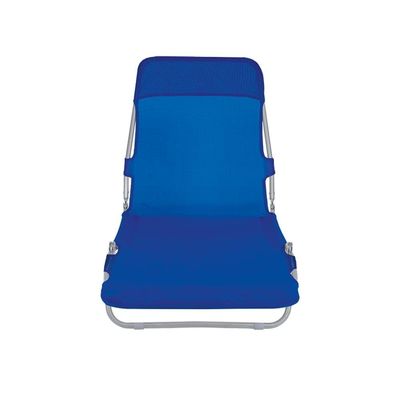 Cadeira Espreguiçadeira Dobrável Textiline Cores Mor Azul Marinho