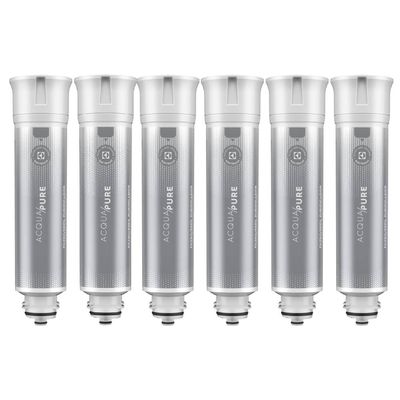 Kit 6 Filtros/Refis Originais de Água Acqua Pure para Purificador Electrolux PE12A/PE12B/PE12G/PE12V/PE12P