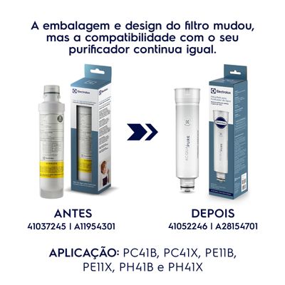 Kit 6 Filtros/Refis Originais de Água para Purificador Electrolux PE11B/PE11X/PC41B/PC41X/PH41B/PH41X N/A