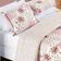Kit Edredom Dupla Face 2,40m  x 2,20m Bouti 03 Peças - Rosa Matura