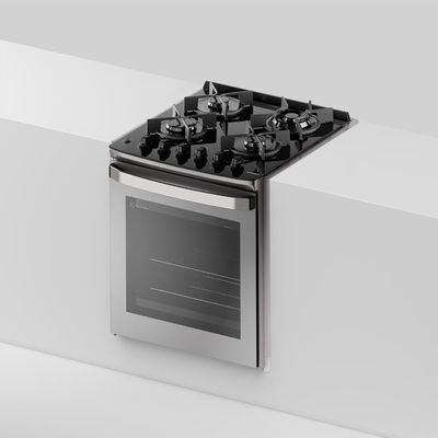 Fogão de Embutir 4 bocas Electrolux Cinza Experience Mesa de Vidro, Grill e PerfectCook360 (FE4EG) 220V
