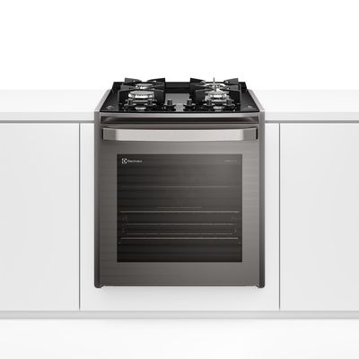 Fogão de Embutir 4 bocas Electrolux Cinza Experience Mesa de Vidro, Grill e PerfectCook360 (FE4EG) 220V