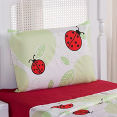 Jogo Cama Lençol Solteiro Alegria 2 Pçs Joaninha - Vermelho