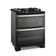 Fogão 5 bocas Electrolux Preto Experience Mesa de Vidro, 2 Fornos e PerfectCook360 (FE5DB) 220V