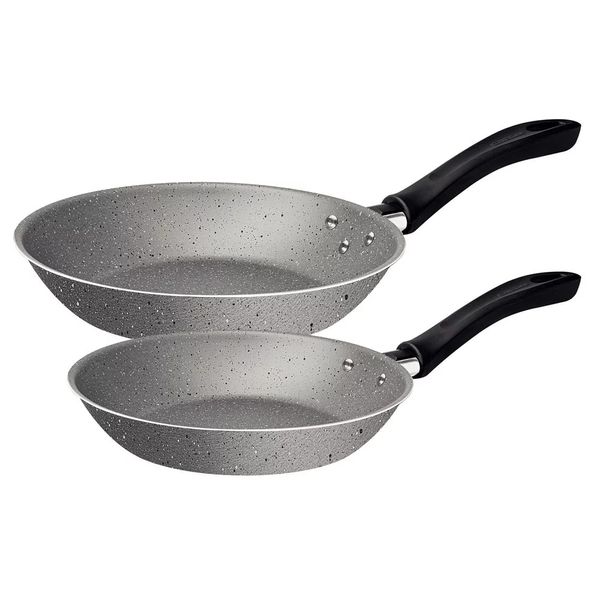 Conjunto de Frigideiras Antiaderente Tramontina Linz Cinza 16 e 20cm Conjunto de Frigideiras Antiaderente Tramontina Linz Cinza 16 e 20cm