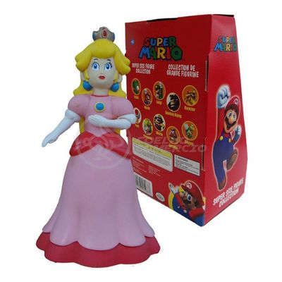 Boneco Princesa Peach Toadstool Super Size 23Cm - Mario