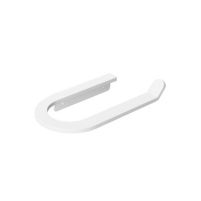 Porta Papel Higiênico Para Banheiro Branco Agata Grego Metal