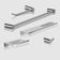 Kit Acessórios Para Banheiro Escovado 5 Peças Grego Metal 2102or