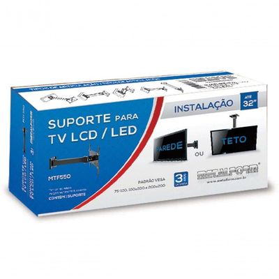 Suporte De Parede Articulado Metalform Para Tvs Led/lcd Até 42