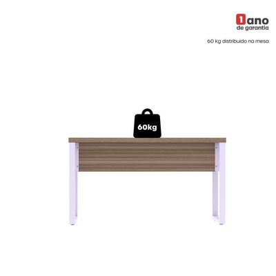 Mesa Escritório 1500x700x750mm M150-70pe40tub Walnut-lilas