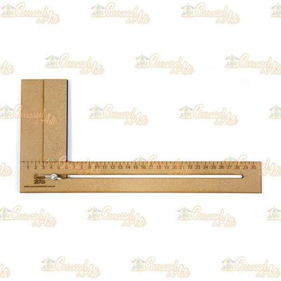 Régua Para Cabelo De Boneca Mdf 30 Cm