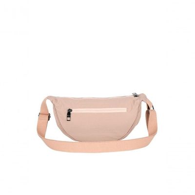 Bolsa Meia Lua Transversal Náilon Up4you Rosa