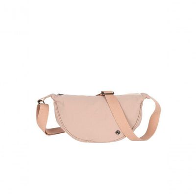 Bolsa Meia Lua Transversal Náilon Up4you Rosa