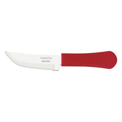 Faca Churrasco Inox 4 Leme Vermelho Tramontina