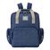 Mochila Maternidade Azul Bolso Frontal Térmico - Batistela Azul