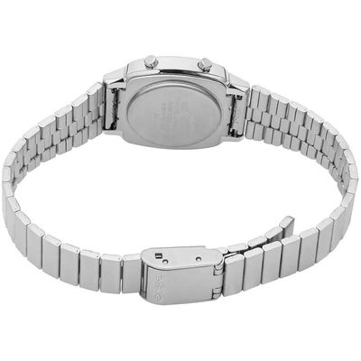 Relógio Casio Feminino Ref:La670wa-2df Vintage Prateado