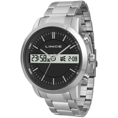 Relógio Lince Masculino Ref: Mam4489l P1sx Anadigi Prateado