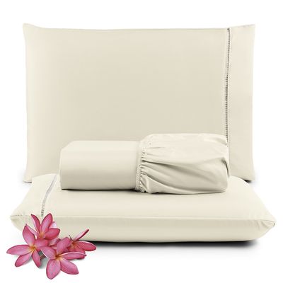 Kit Jogo de Cama Lençol Queen Pratik 3 Peças com 4 Un. Cores 2 - 100% Poliéster