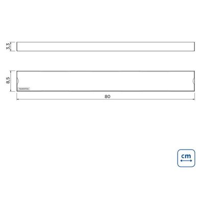 Ralo para Banheiro em Aço Inox 80x8,5cm New Slim Tramontina Linear Acetinado
