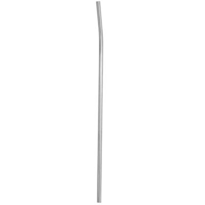 Kit 10 Canudos Inox Curvados 5mm com Escova