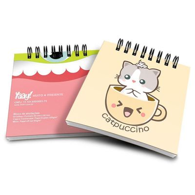 Bloco De Anotações Catpuccino