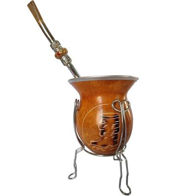 Kit Chimarrão Tradicional Cuia e Bomba