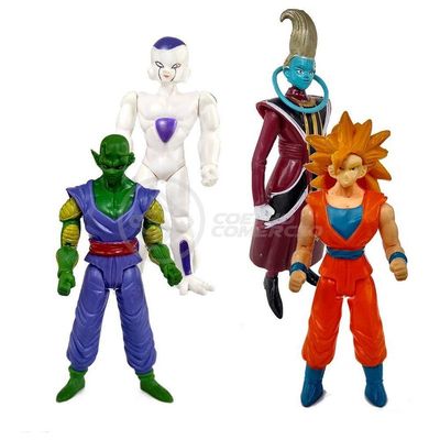 Kit 4 Bonecos Dragon Ball Super 15Cm