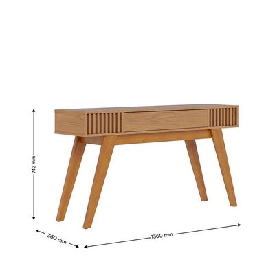 Aparador Riviera 136cm 1 Gaveta Telescópica - Ssx Multicoisas Cor Freijó