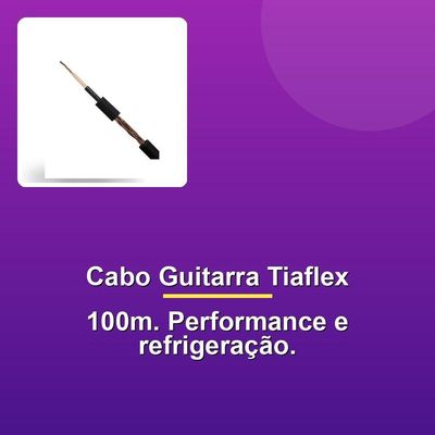 Cabo Guitarra Tiaflex 100m 0,20mm Preto