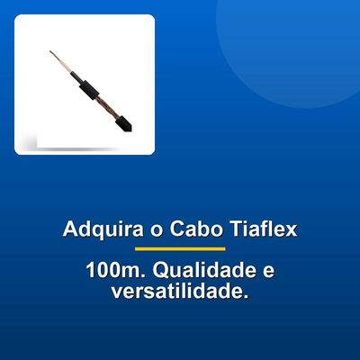 Cabo Guitarra Tiaflex 100m 0,20mm Preto