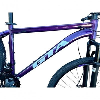Bicicleta Aro 29 Gta Start Freio Hidráulico 21v Alumínio Mountain Bike Garfo Suspensão Roxo Tam: 15