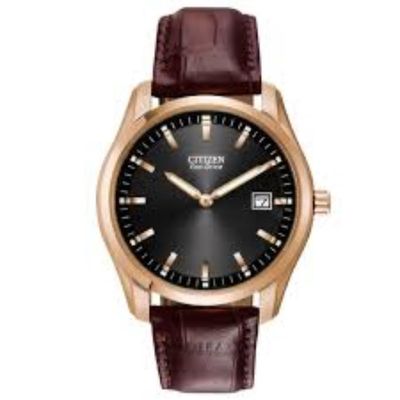 Relógio Citizen Masculino Ref: Au1043-00e Solar Rosé Eco-Drive
