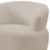 Poltrona Giratória Orgânica Para Sala Living Florea M05 Bouclê Creme - Lyam Decor
