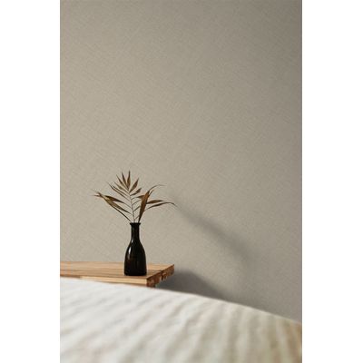 Papel de Parede Maison Aspecto Têxtil Bege MN1003