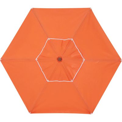 Ombrellone Central Itapema em Madeira 2 metros Laranja Bel 2,00m