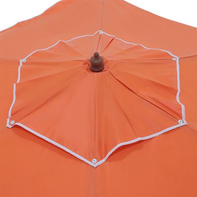 Ombrellone Central Itapema em Madeira 2 metros Laranja Bel 2,00m